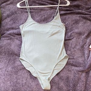 light green forever 21 bodysuit